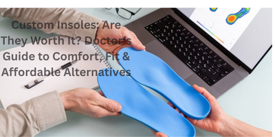 Doctor reviewing custom insoles vs Biotech Care Winter Wool Insoles, comparing comfort, arch support, and value — expert guide to affordable alternatives.