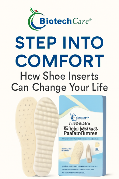 "BiotechCare Super Soft Wool Thickened Comfort Insoles for all-day warmth and comfort, featuring quilted design and 100% pure wool."