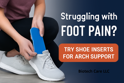 Arch support shoe inserts for foot pain relief, comfort, and improved posture